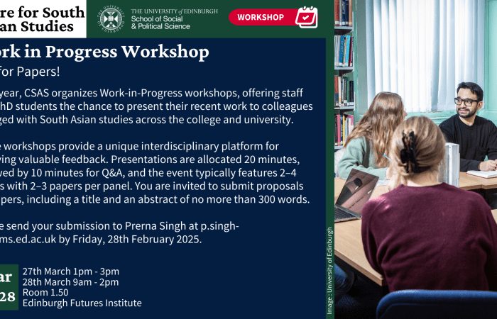 Work in Progress Workshop - Call for Papers